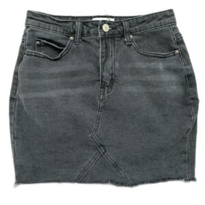 Black Denim Mini Skirt Size 2
